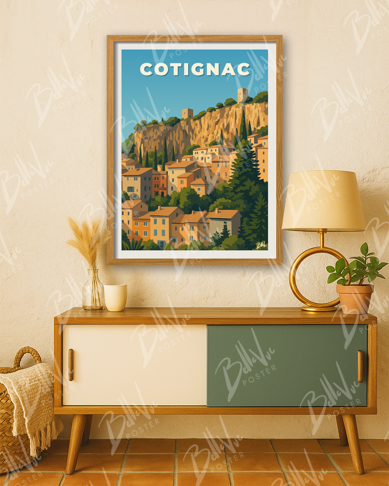 Affiche Cotignac - Village