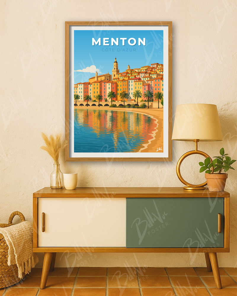 Affiche Menton - Côte d'Azur