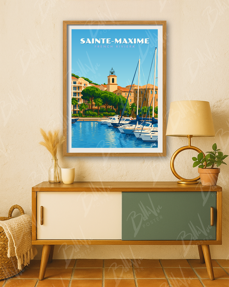 Affiche Sainte-Maxime - French Riviera