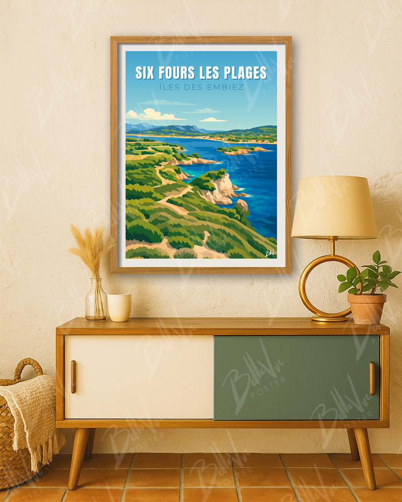 Affiche Six-Fours-les-Plages - Îles des Embiez