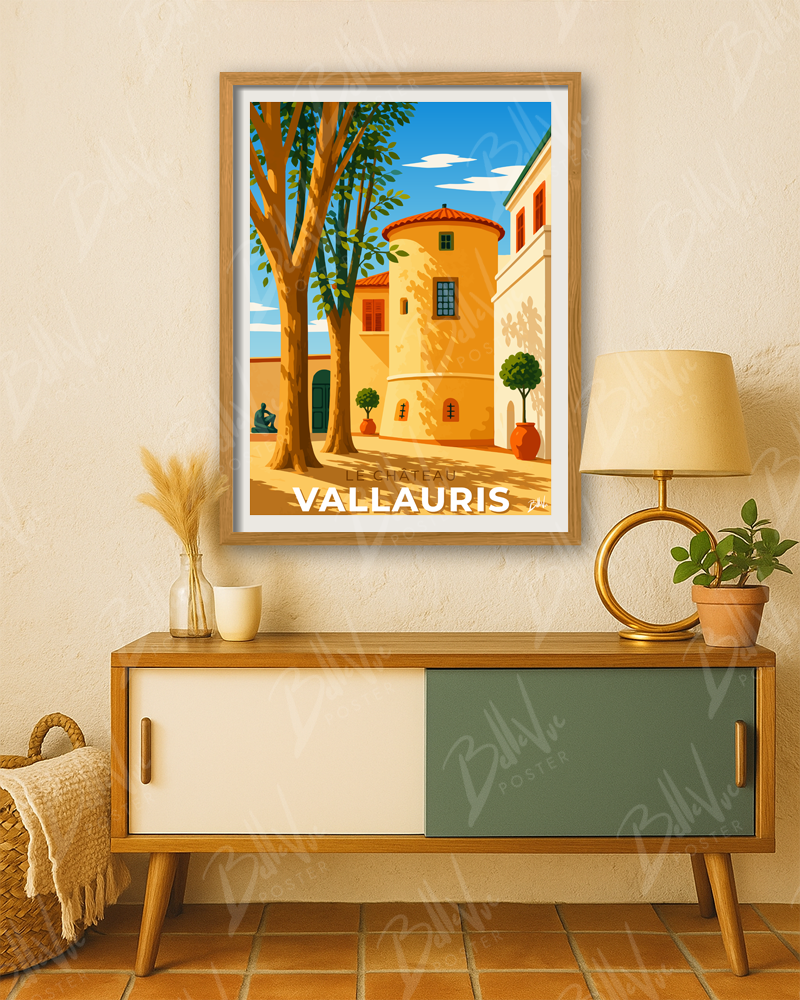 Affiche Vallauris - Le château