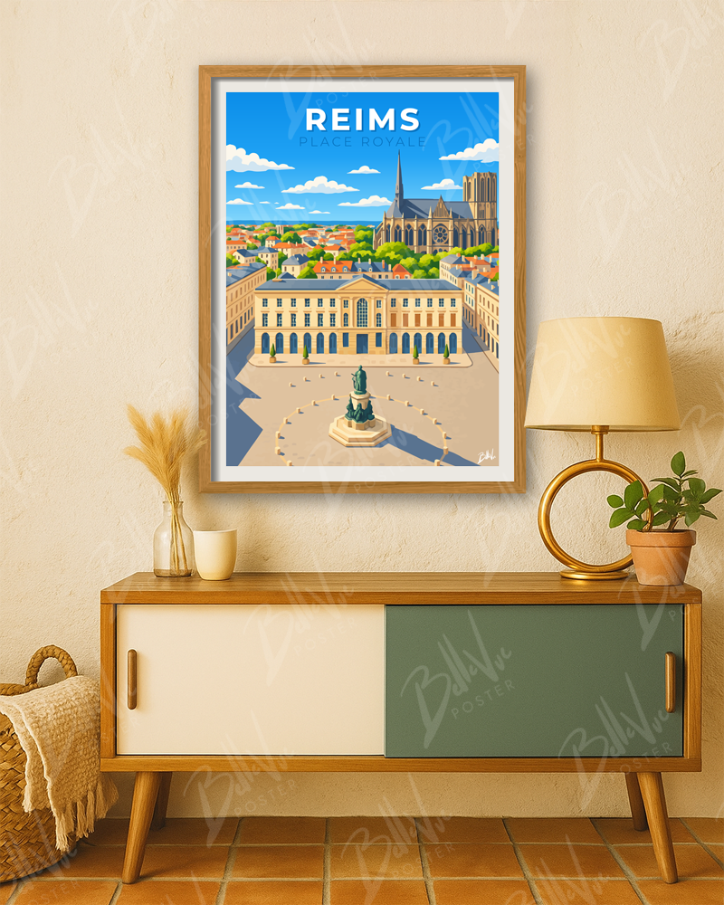 Affiche Reims - Place Royale