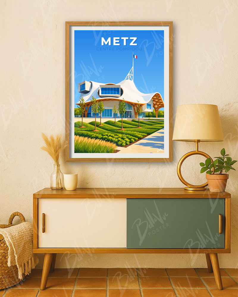 Affiche Metz - Centre Pompidou