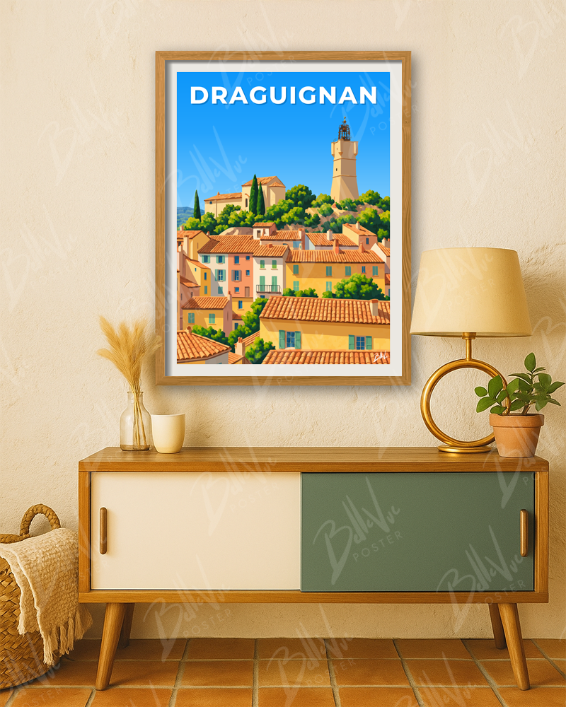 Affiche Les Toits de Draguignan