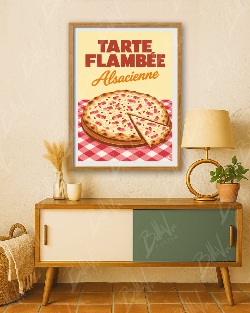 Affiche Tarte flambée