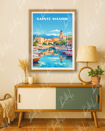 Affiche Sainte-Maxime - French Riviera