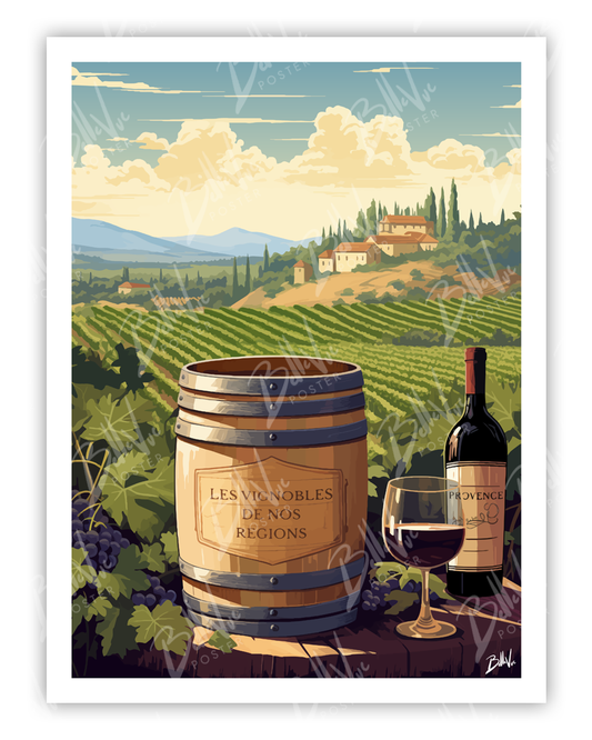 Les vignobles de nos régions - Provence