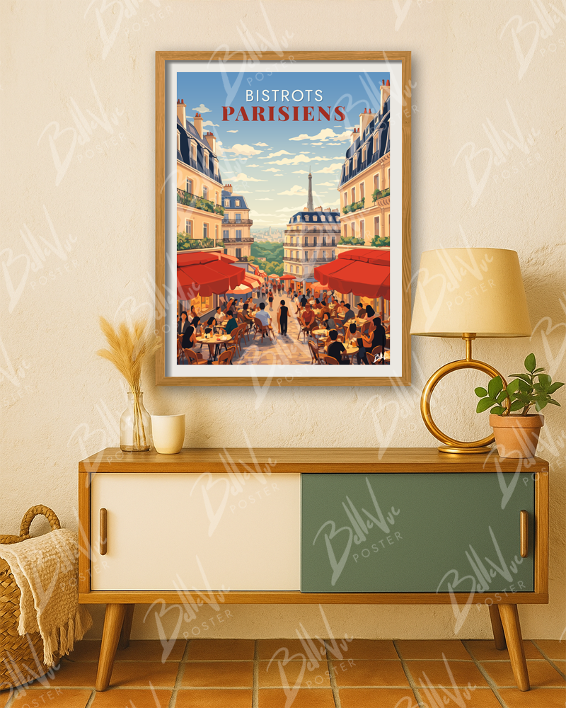 Affiche Bistrots parisiens