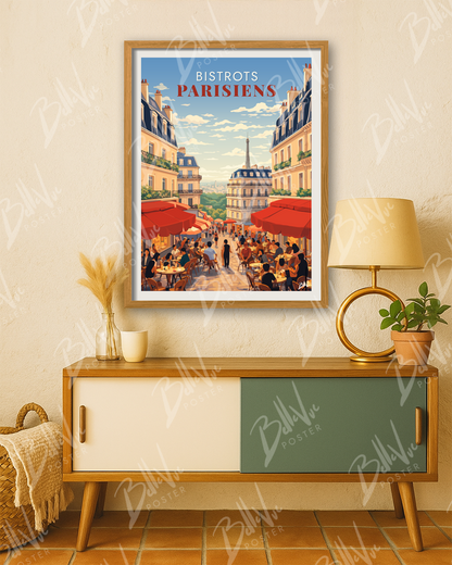 Affiche Bistrots parisiens