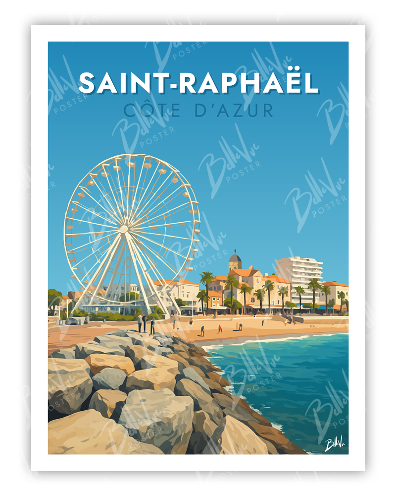 France, Saint-Raphaël, la cathédrale et le port by Photographie France, Saint-Raphaël, la cathédrale et le port by Photographie
