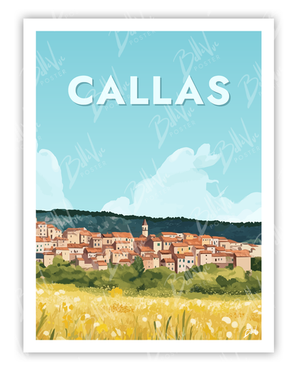Affiche Callas - illustration vintage, décoration murale, BelleVue Poster
