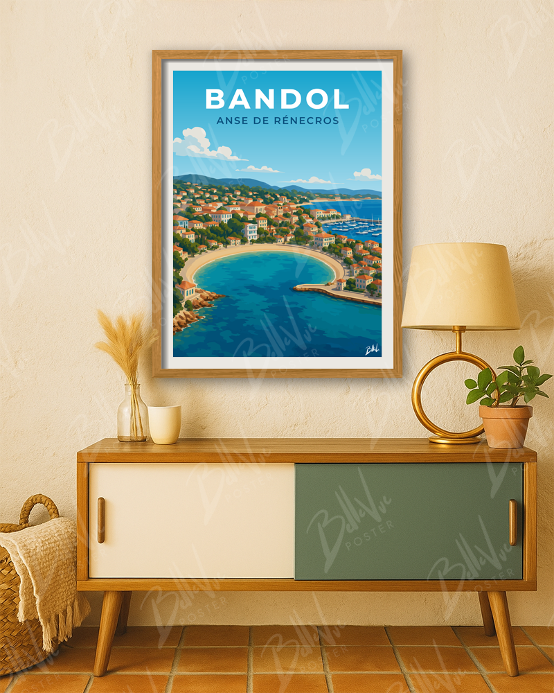Affiche Bandol - Anse de Renecros