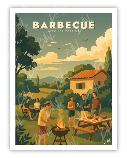 Barbecue avec les copains