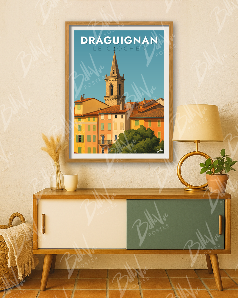 Affiche Draguignan - Le clocher