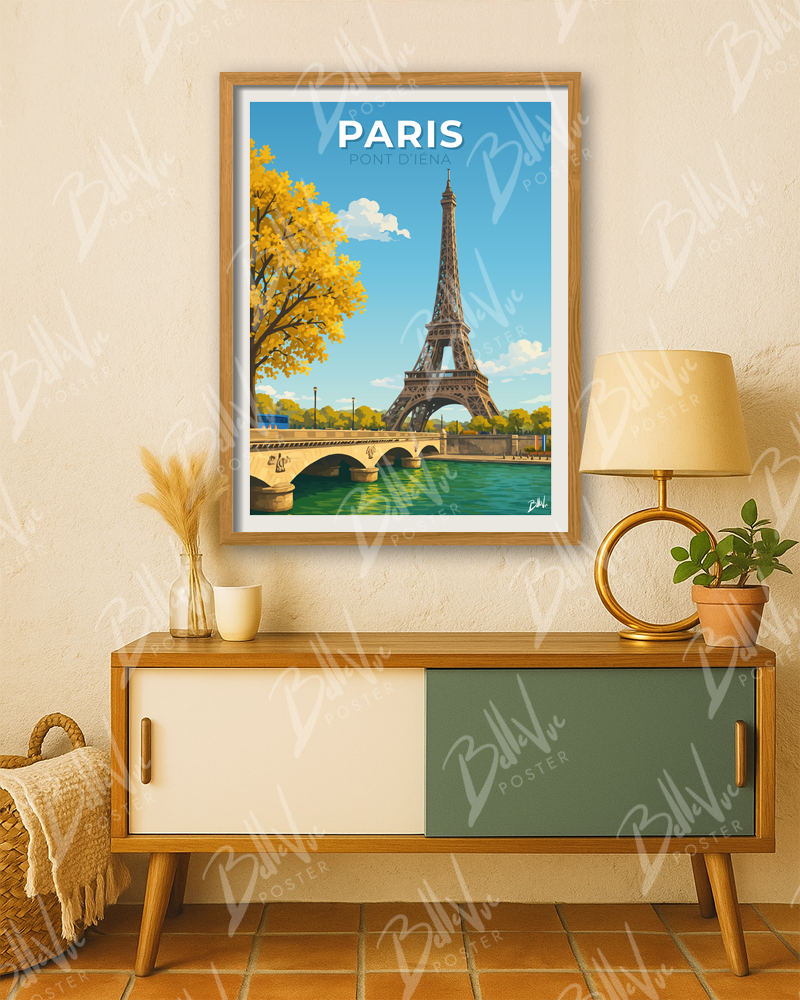 Affiche Paris - Pont d'Iéna