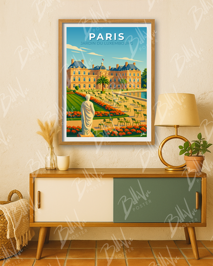 Affiche Paris - Jardin du Luxembourg