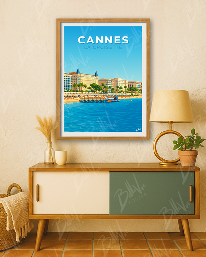 Affiche Cannes - La Croisette