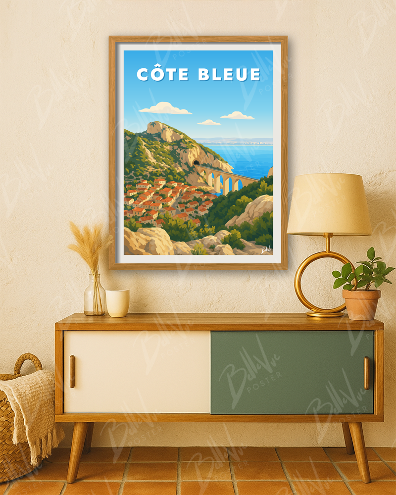 Affiche Côte Bleue
