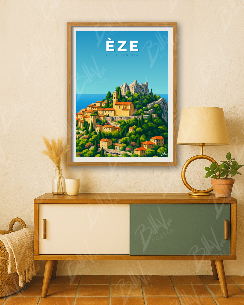 Affiche Èze - Côte d'Azur