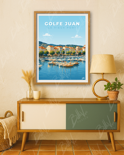 Affiche Golfe Juan - Le Vieux Port