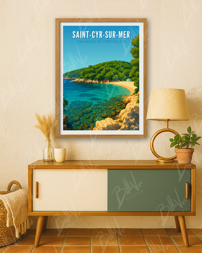 Affiche Saint-Cyr-sur-Mer - Calanque du Port d'Alon