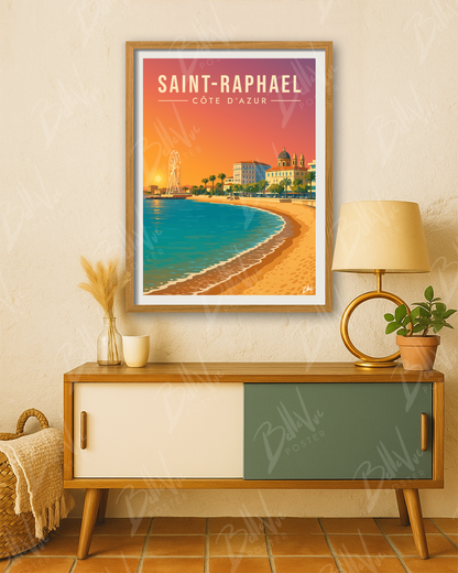 Affiche Saint-Raphaël - Côte d'Azur