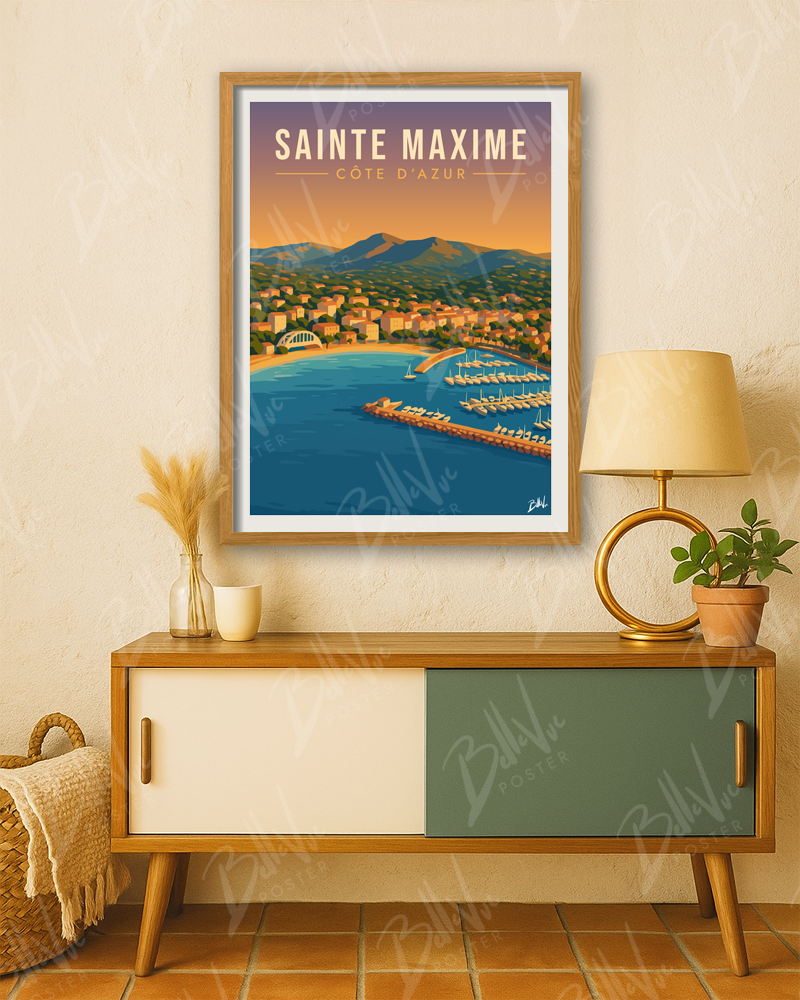 Affiche Sainte-Maxime - Côte d'Azur
