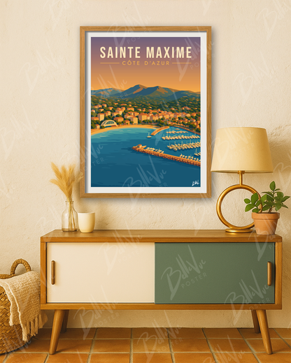 Affiche Sainte-Maxime - Côte d'Azur