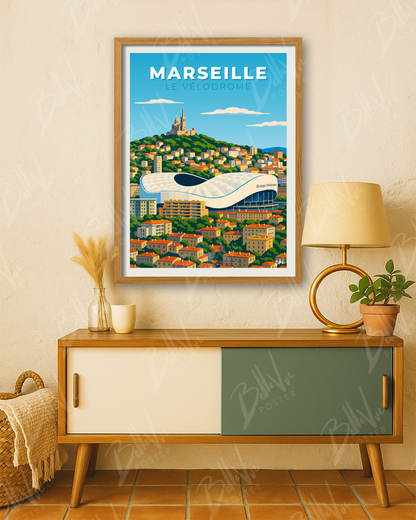 Affiche Marseille - Le Vélodrome