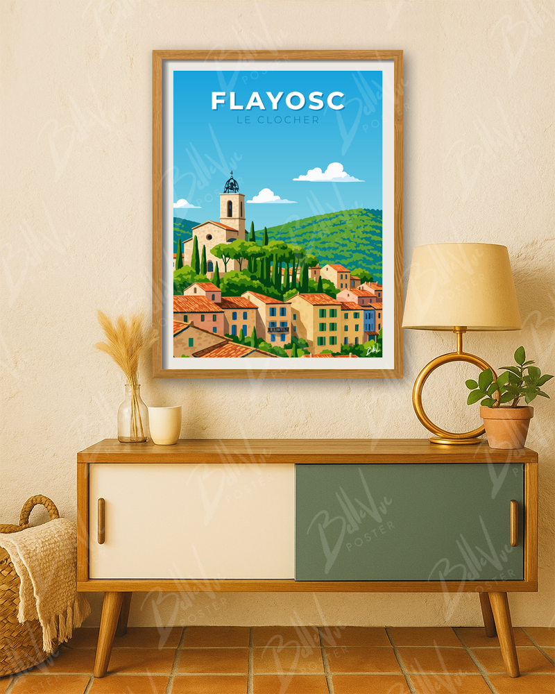 Affiche Flayosc - Le Clocher