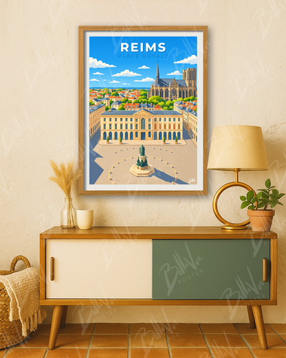 Affiche Reims - Place Royale