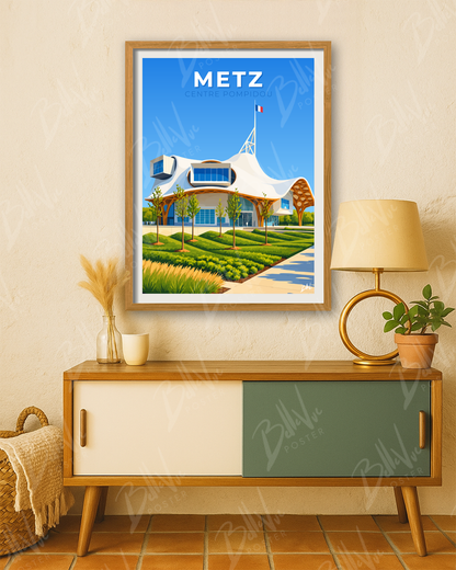 Affiche Metz - Centre Pompidou