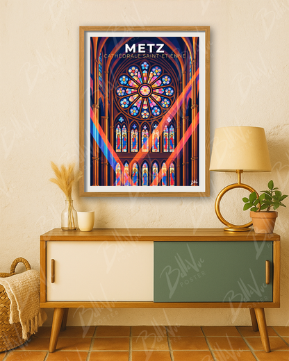 Affiche Metz - Cathédrale Saint-Étienne