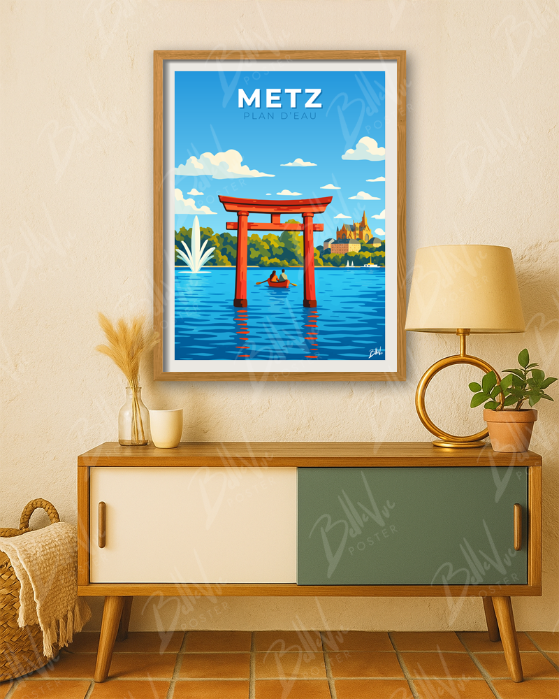 Affiche Metz - Plan d'Eau