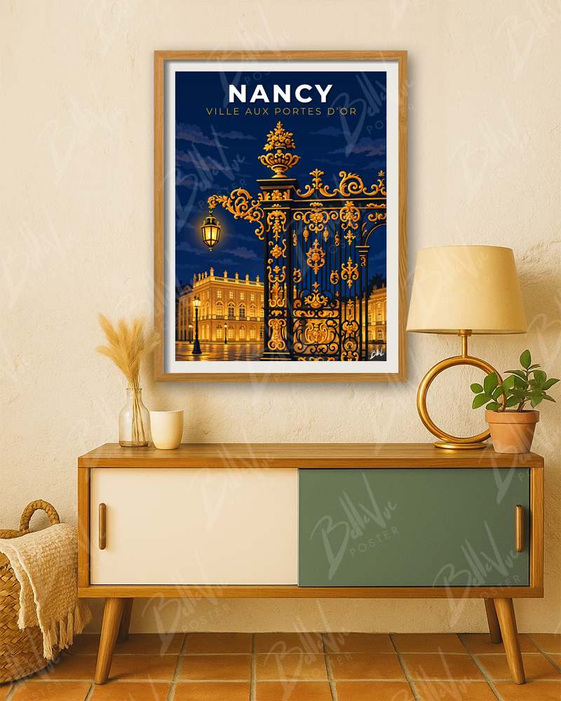 Affiche Nancy - Ville aux portes d'or