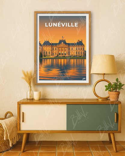 Affiche Château de Lunéville