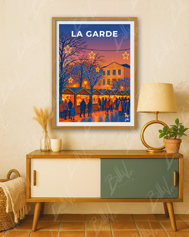 Affiche Marché de Noël - La Garde