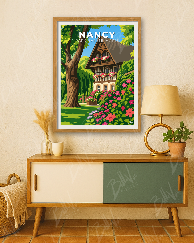 Affiche Nancy - Parc Sainte-Marie