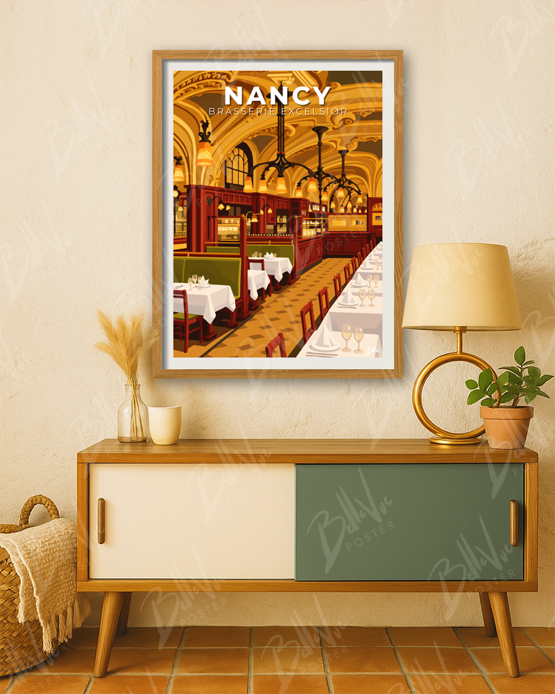 Affiche Nancy - Brasserie Excelsior