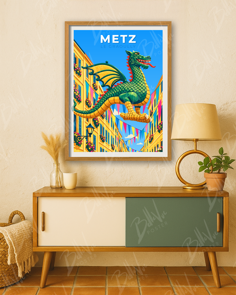Affiche Metz - Le Graoully