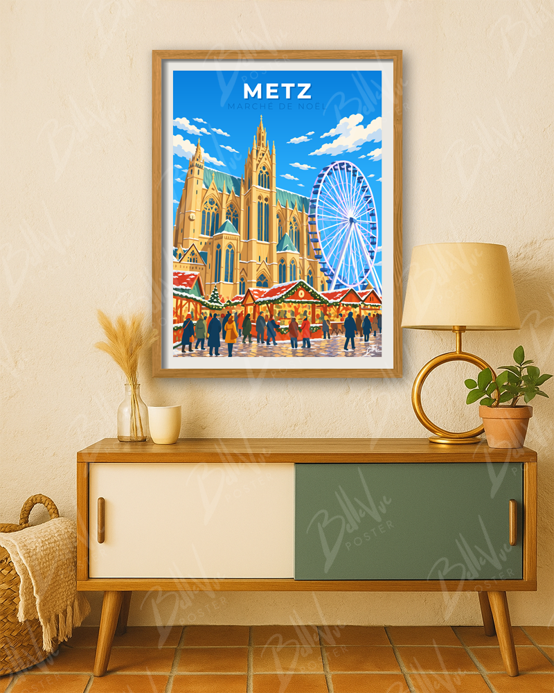 Affiche Metz - Marché de Noël