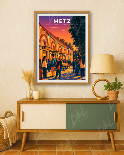 Affiche Metz - Guinguette des Frigos