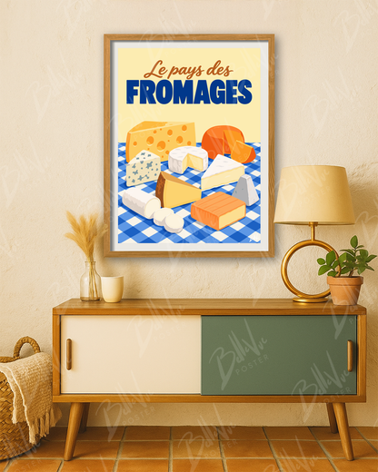 Affiche Le Pays des fromages