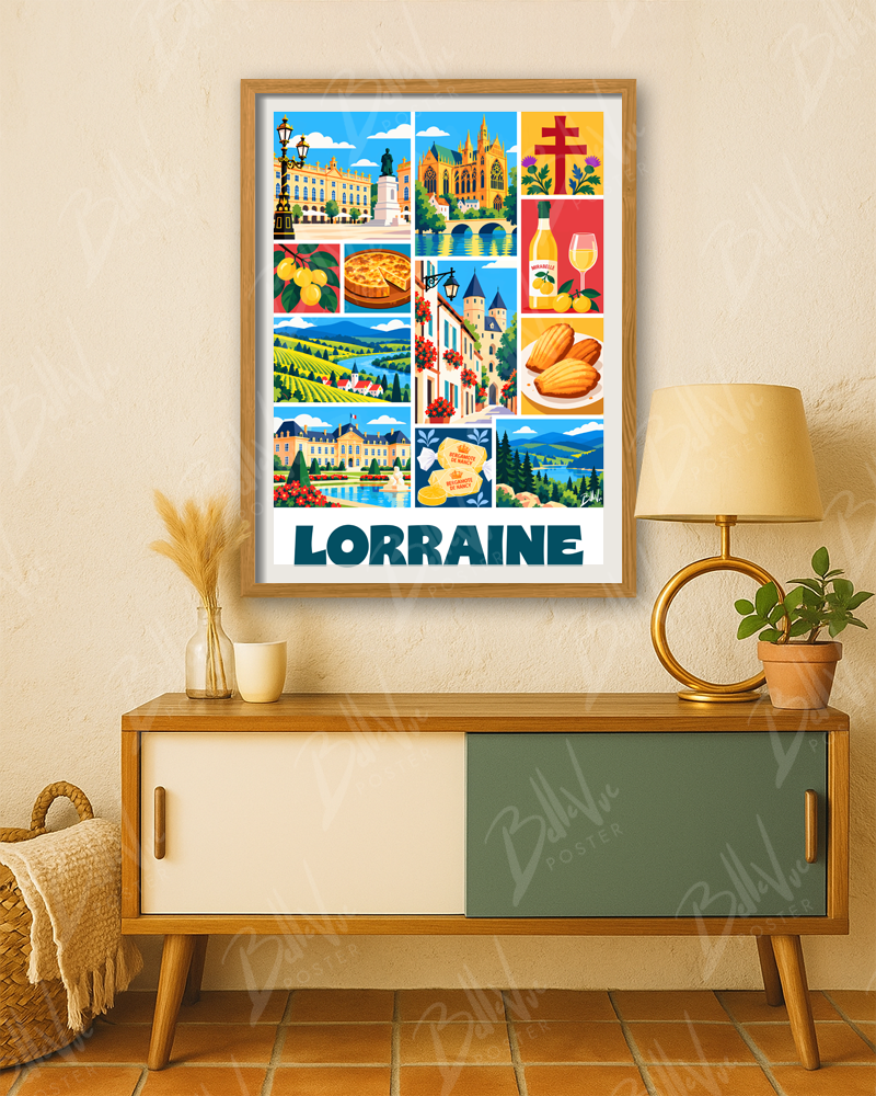 Affiche Lorraine - Mosaïque