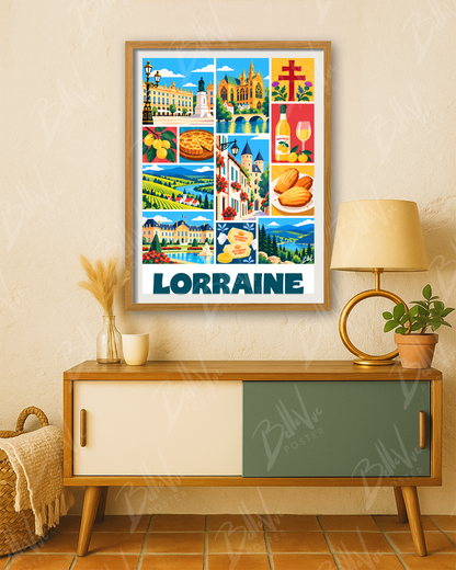 Affiche Lorraine - Mosaïque