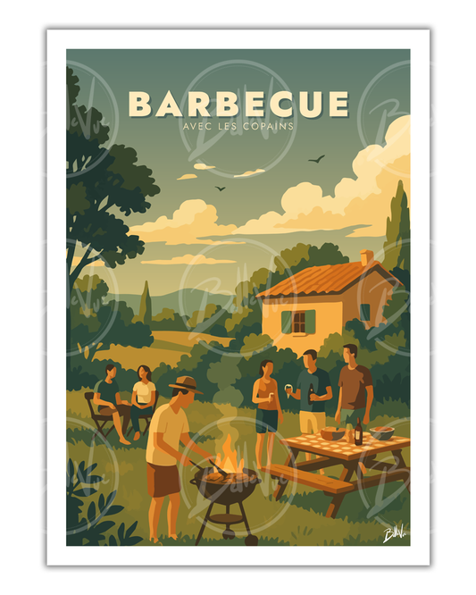 Barbecue avec les copains